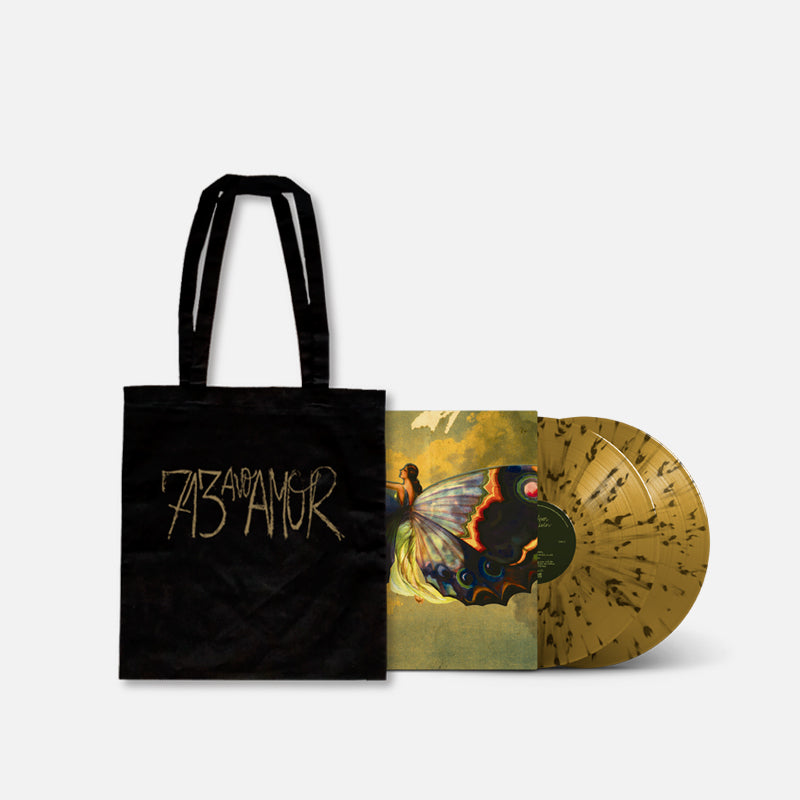 713avo AMOR. A Veces el Dolor 2LP (Oro con Splatter Negro) + Totebag B