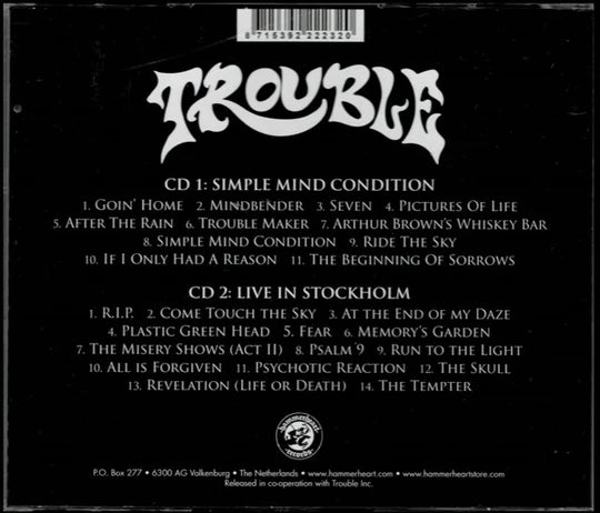 TROUBLE. Simple Mind Condition 2CD