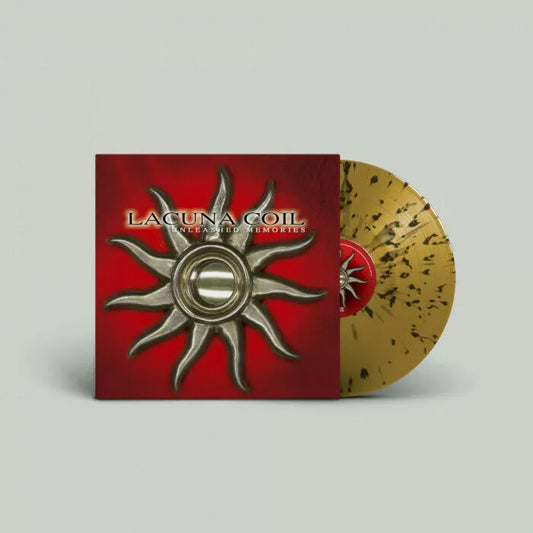 LACUNA COIL. Unleashed Memories LP Gtfold (Gold With Black Splatter)