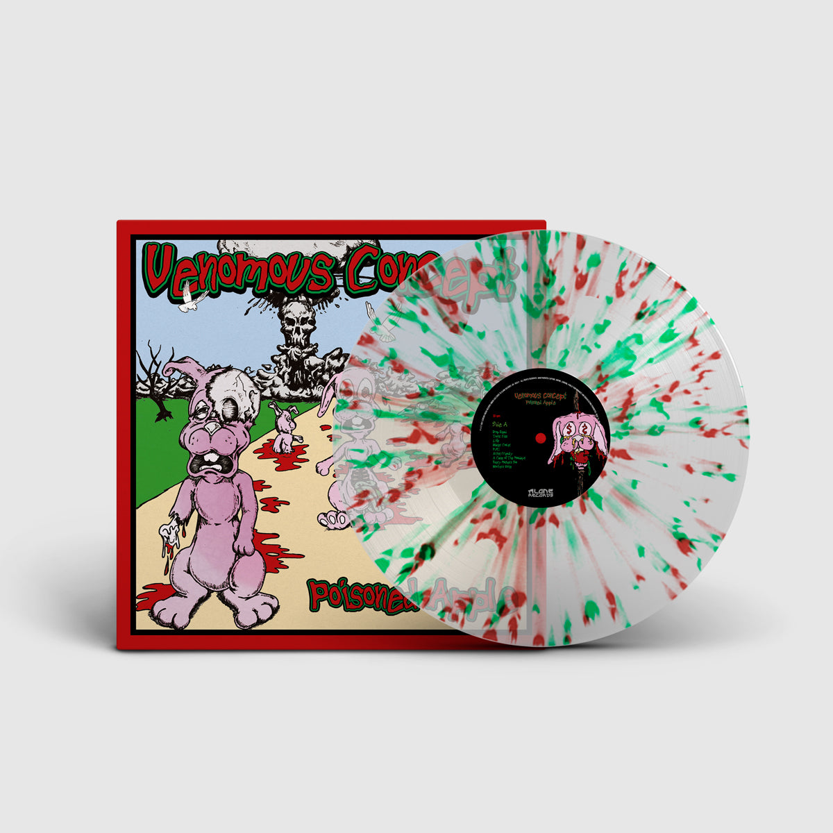 VENOMOUS CONCEPT. Poisoned Apple LP (Clear w/Oxblood/Green Splatter)