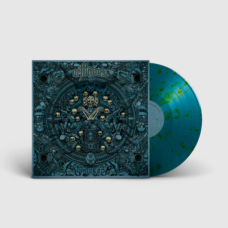 ORTHODOX. Proceed LP (Blue vinyl w/ Yellow splatter)