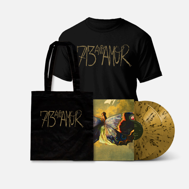 713avo AMOR. A veces El Dolor 2LP (Oro con Splatter Negro) + TShirt