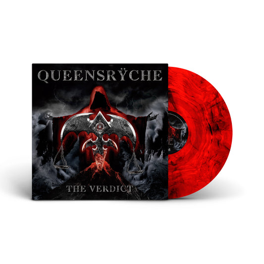 QUEENSRŸCHE. The Verdict LP Gtfold (Transparent Red w/ Marbled Black) PRE-ORDER