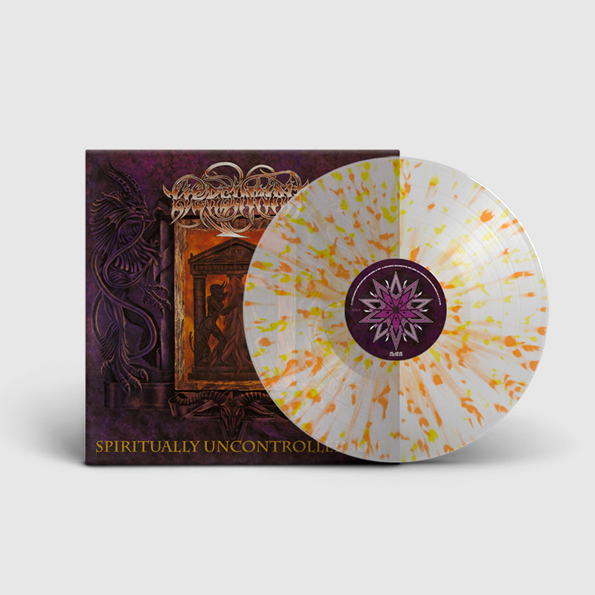 LIERS IN WAIT. Spiritually Uncontrolled Art EP (Crystal clear w/ speckles yellow/orange) - NEW COLOUR!