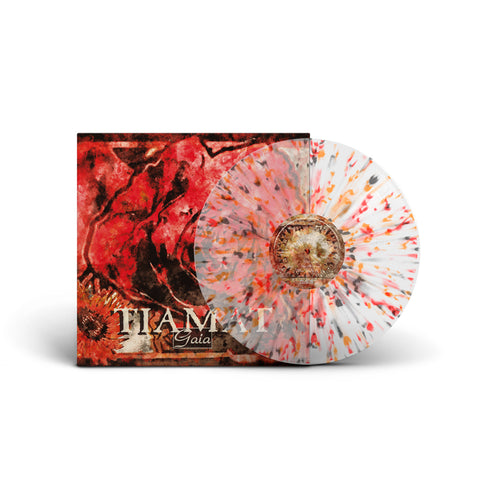 TIAMAT. Gaia EP 12" (Clear vinyl w/ Red/Orange/Black Splatter)