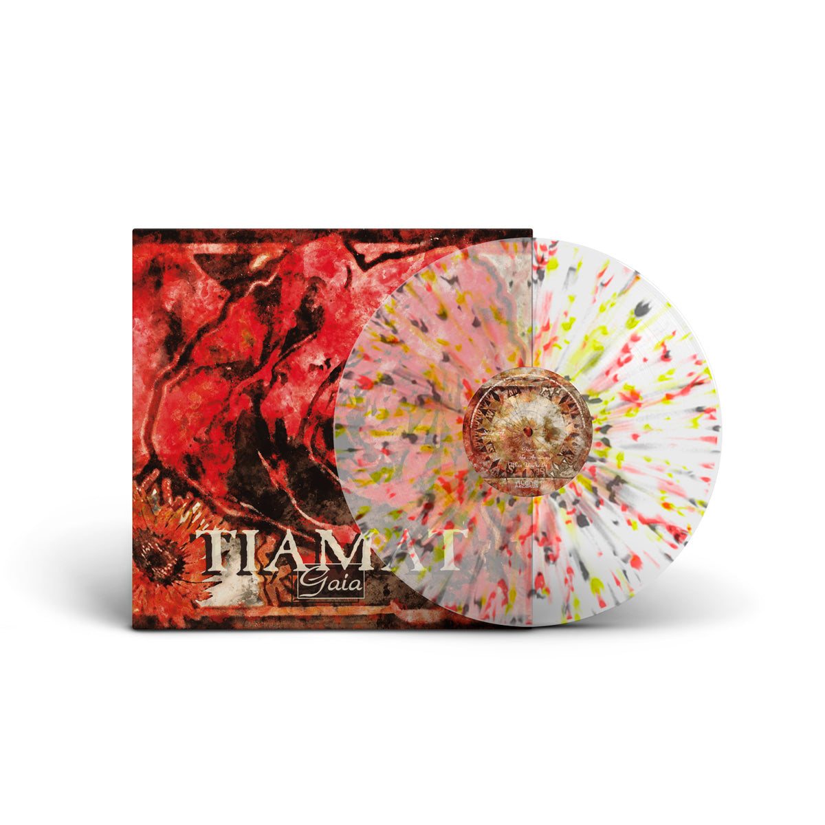 TIAMAT. Gaia EP 12" (Clear vinyl w/ Red/Yellow/Black Splatter) SHOP EXCLUSIVE!